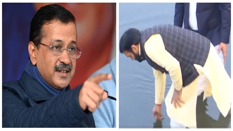 यमुना के पानी में जहर… दावे पर घिरने के बाद फर्जीवाड़े पर उतरी AAP, केजरीवाल ने एडिटेड वीडियो किया शेयर: हरियाणा के CM ने खुद पीकर दी ‘शुद्धता’ की गारंटी, देखिए Video