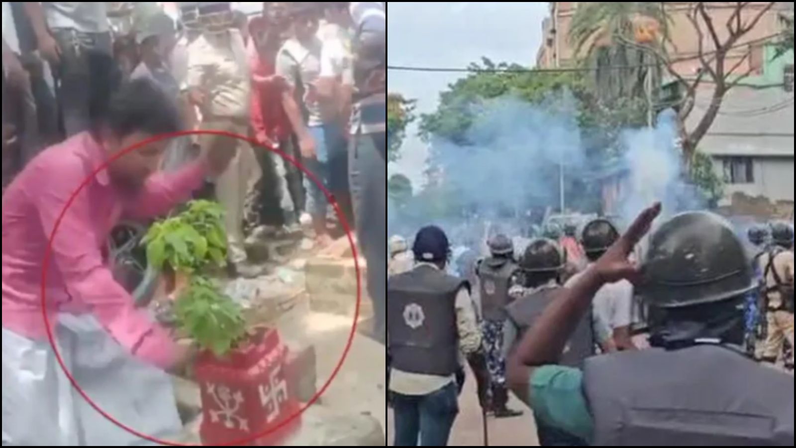 मंदिर के सामने तुलसी लगाने से भड़के मुस्लिम, ‘जय श्रीराम’ बुलवाने की अफवाह जुनैद की बीवी ने फैलाई; उपद्रव करने लगी 2000 की भीड़: रिपोर्ट, बोले पीड़ित- हिंदुओं की दुकानें चुन-चुनकर जलाई