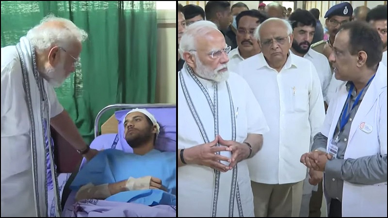 अहमदाबाद विमान हादसे में जिंदा बचा जो आदमी, उससे PM मोदी ने की मुलाकात… घायल मेडिकल छात्रों से भी मिले: क्रैश पर DGCA ने एअर इंडिया CEO को किया समन, मिल गया है ड्रीमलाइनर का ब्लैक बॉक्स