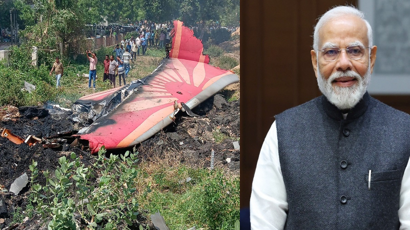 पीएम मोदी पहुँचे अहमदाबाद, प्लेन क्रैश के घटनास्थल पर पहुँचे: एकलौते बचे यात्री समेत अन्य घायलों से की मुलाकात, 2 घंटे का है दौरा