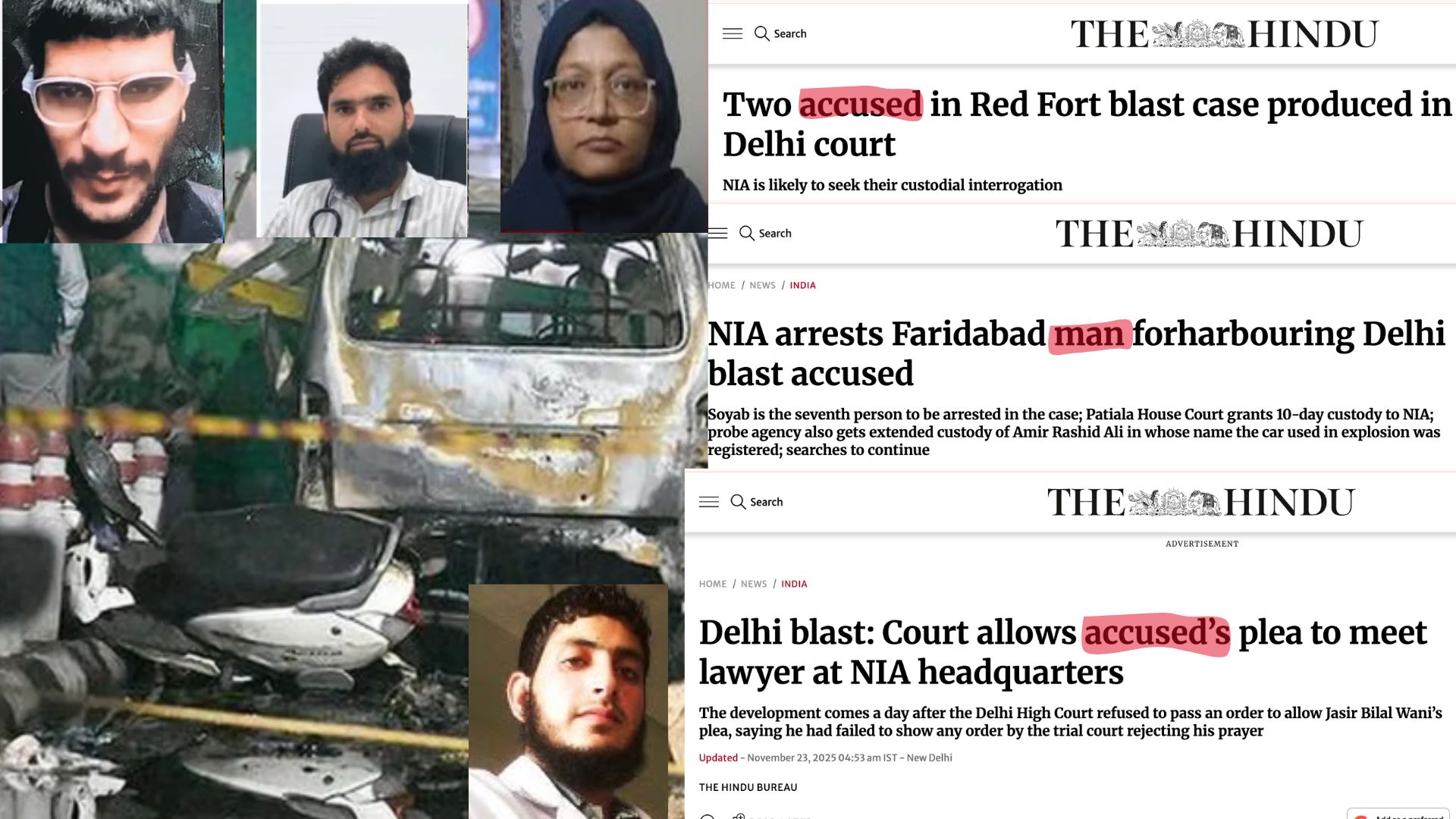 The Hindu, दिल्ली को दहलाने वाले TERRORIST हैं… आदमी-आरोपित या संदिग्ध नहीं: वामपंथी मीडिया कब सुधारेगी अपनी भाषा, आतंकियों की पहचान छिपाने का इतिहास बहुत पुराना